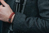 Bracelet homme Onyx noir mat