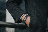 Bracelet perles fines et cuir